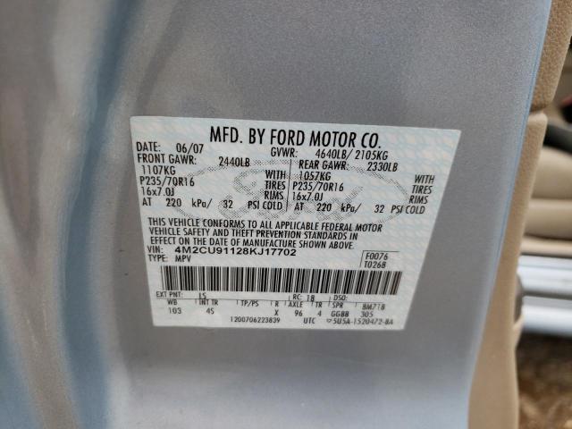 Photo 10 from auction – 2008 MERCURY MARINER with VIN 4M2CU91128KJ17702