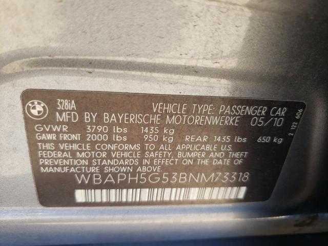 Photo 10 from auction – 2011 BMW 328 I SULE with VIN WBAPH5G53BNM73318