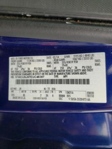Photo 10 from auction – 2014 FORD ESCAPE TIT with VIN 1FMCU9J97EUC48387