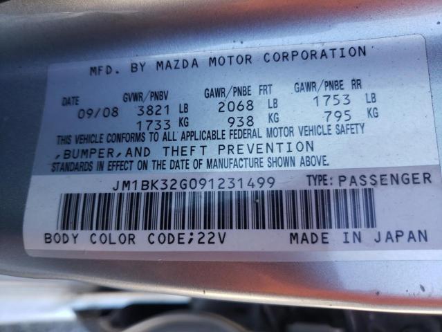 Photo 10 from auction – 2009 MAZDA 3 I with VIN JM1BK32G091231499