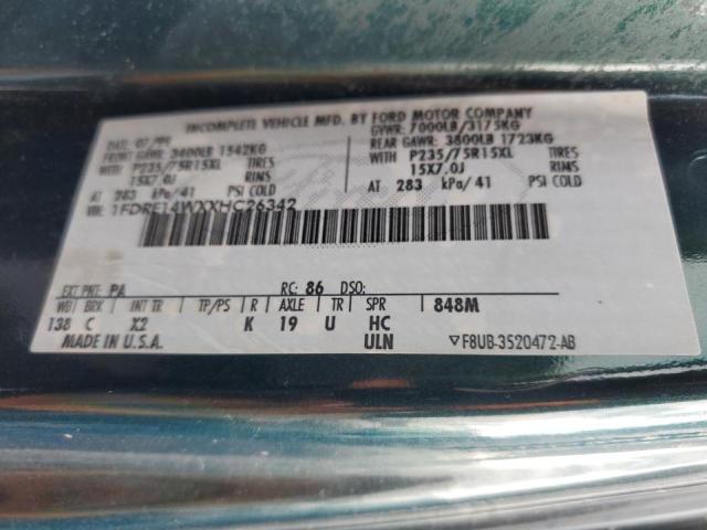 Photo 10 from auction – 1999 FORD ECONOLINE with VIN 1FDRE14WXXHC26342