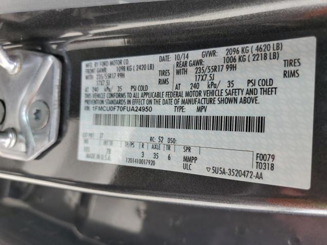 Photo 10 from auction – 2015 FORD ESCAPE S with VIN 1FMCU0F70FUA24950