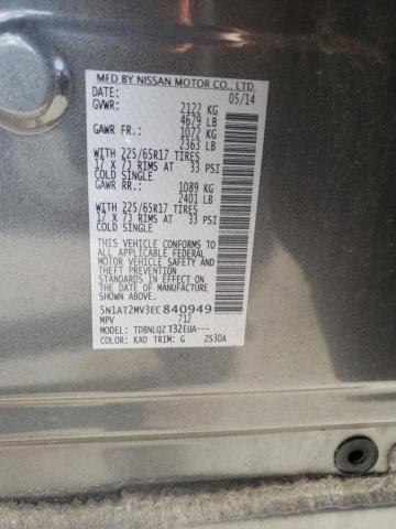 Photo 10 from auction – 2014 NISSAN ROGUE S with VIN 5N1AT2MV3EC840949
