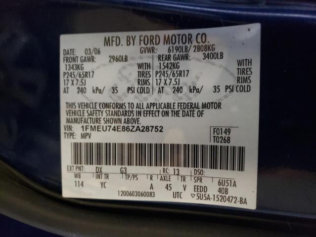 Photo 10 from auction – 2015 FORD EXPLORER E with VIN 1FMEU74E86ZA28752