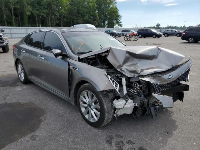 KIA OPTIMA EX 2016 with VIN 5XXGU4L32GG052044 - Photo from auction