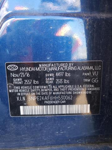 Photo 10 from auction – 2017 HYUNDAI SONATA SE with VIN 5NPE24AF6HH530062