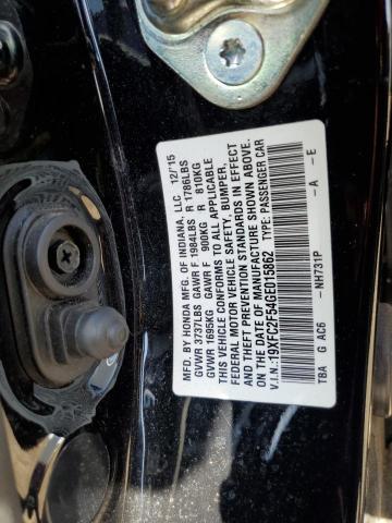 Photo 10 from auction – 2016 HONDA CIVIC LX with VIN 19XFC2F54GE015862