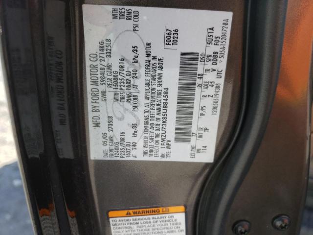 Photo 10 from auction – 2005 FORD EXPLORER X with VIN 1FMZU73K85UB84584