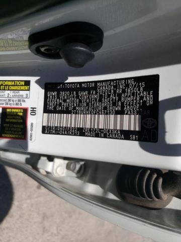 Photo 10 from auction – 2015 TOYOTA COROLLA L with VIN 2T1BURHE0FC467130