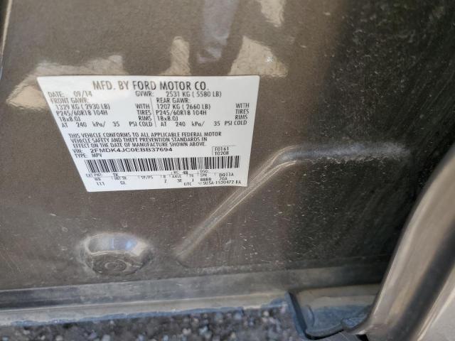 Photo 10 from auction – 2014 FORD EDGE SEL with VIN 2FMDK4JC0EBB37694