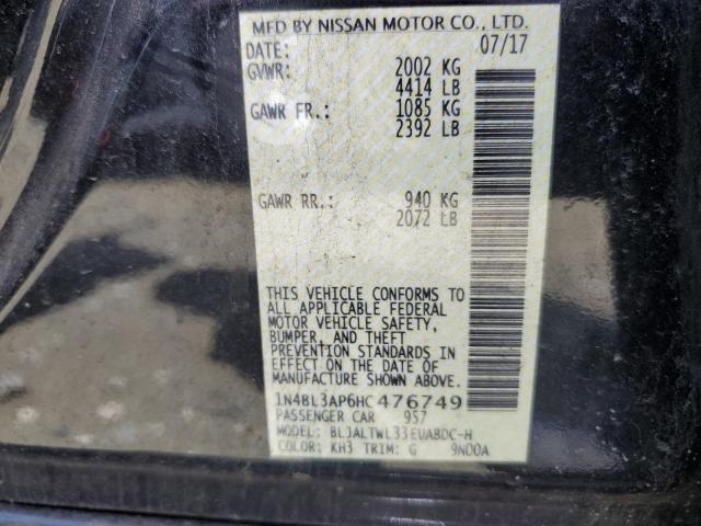 Photo 10 from auction – 2017 NISSAN ALTIMA 3.5 with VIN 1N4BL3AP6HC476749