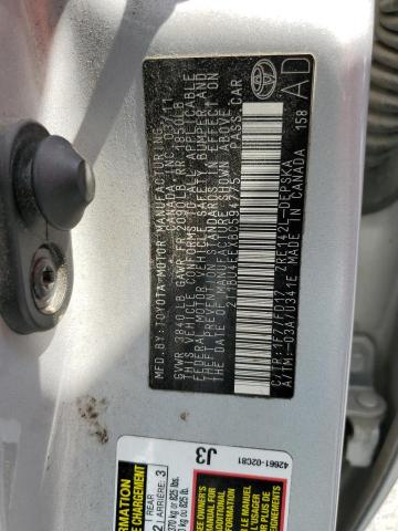 Photo 10 from auction – 2011 TOYOTA COROLLA BA with VIN 2T1BU4EEXBC594775