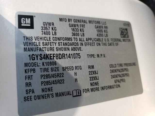 Photo 10 from auction – 2013 CADILLAC ESCALADE E with VIN 1GYS4KEF8DR141075