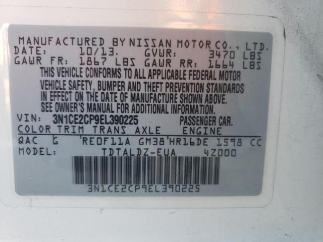 Photo 10 from auction – 2014 NISSAN VERSA NOTE with VIN 3N1CE2CP9EL390225