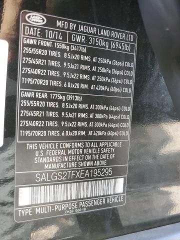 Photo 10 from auction – 2014 LAND ROVER RANGE ROVE with VIN SALGS2TFXEA195295