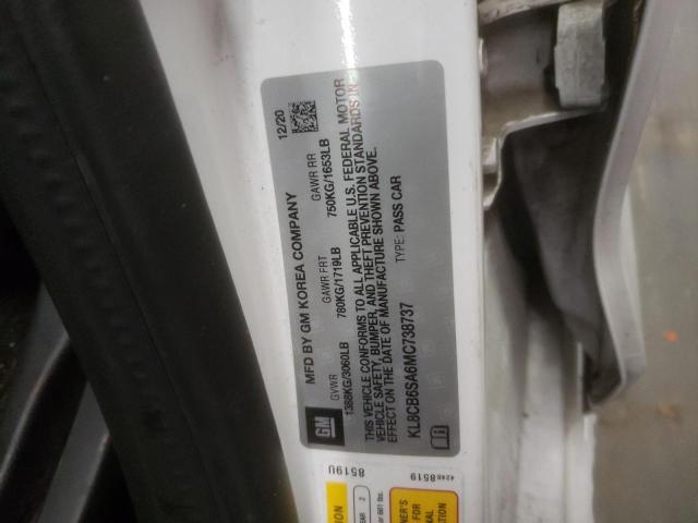 Photo 10 from auction – 2021 CHEVROLET SPARK LS with VIN KL8CB6SA6MC738737