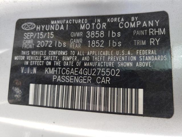 Photo 10 from auction – 2016 HYUNDAI VELOSTER T with VIN KMHTC6AE4GU275502