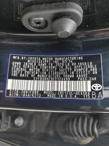 Photo 10 from auction – 2014 TOYOTA COROLLA L with VIN 5YFBURHE9EP174499