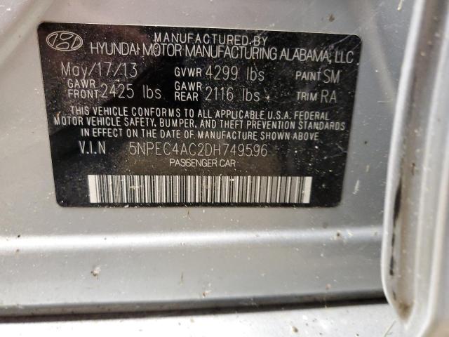Photo 10 from auction – 2013 HYUNDAI SONATA SE with VIN 5NPEC4AC2DH749596