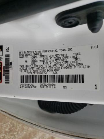 Photo 10 from auction – 2012 TOYOTA TUNDRA DOU with VIN 5TFRU5F1XCX026769