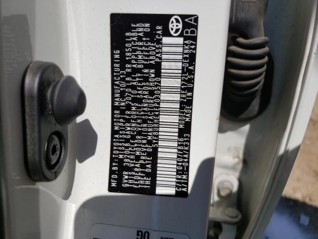 Photo 10 from auction – 2014 TOYOTA COROLLA L with VIN 5YFBURHE4EP030570