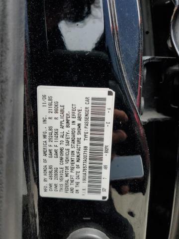 Photo 10 from auction – 2007 ACURA TL TYPE S with VIN 19UUA76577A007169