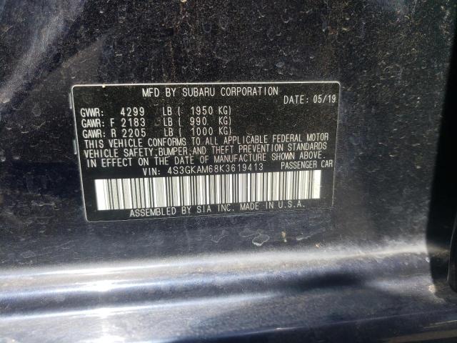 Photo 10 from auction – 2019 SUBARU IMPREZA SP with VIN 4S3GKAM68K3619413