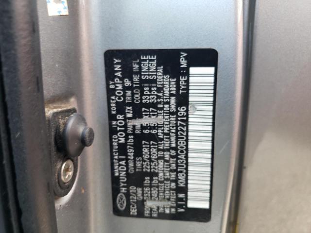 Photo 10 from auction – 2011 HYUNDAI TUCSON GLS with VIN KM8JU3AC0BU227196