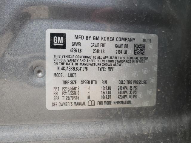Photo 10 from auction – 2020 BUICK ENCORE PRE with VIN KL4CJASB3LB041076