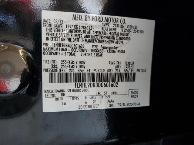 Photo 10 from auction – 2013 LINCOLN MKS with VIN 1LNHL9DK3DG601602