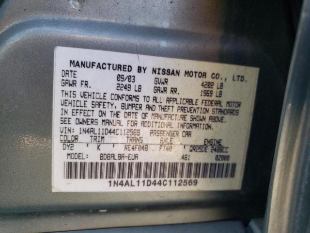 Photo 10 from auction – 2004 NISSAN ALTIMA with VIN 1N4AL11D44C112569
