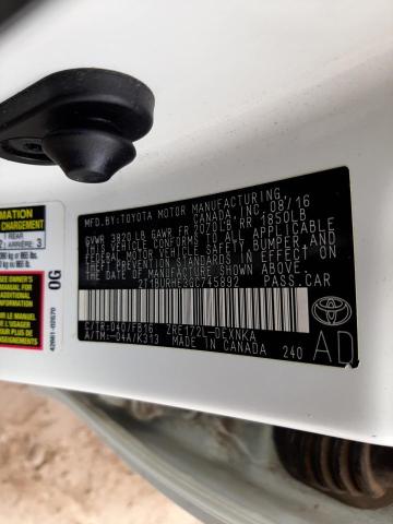 Photo 10 from auction – 2016 TOYOTA COROLLA L with VIN 2T1BURHE3GC745892