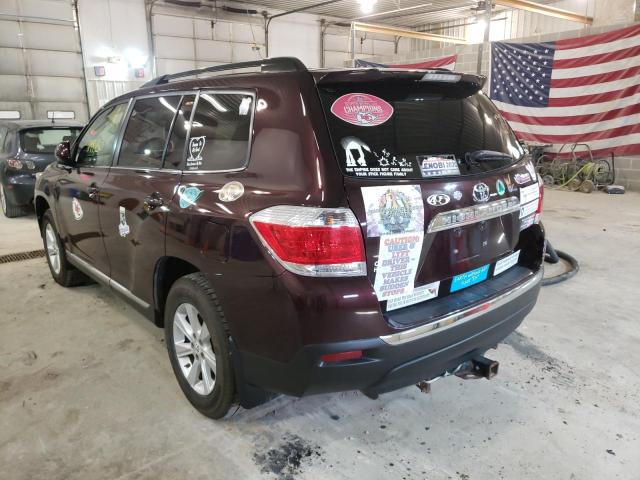 Photo 3 from auction – 2012 TOYOTA HIGHLANDER with VIN 5TDZA3EH7CS021031