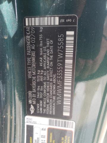 Photo 10 from auction – 2009 MINI COOPER with VIN WMWMF33559TW75585