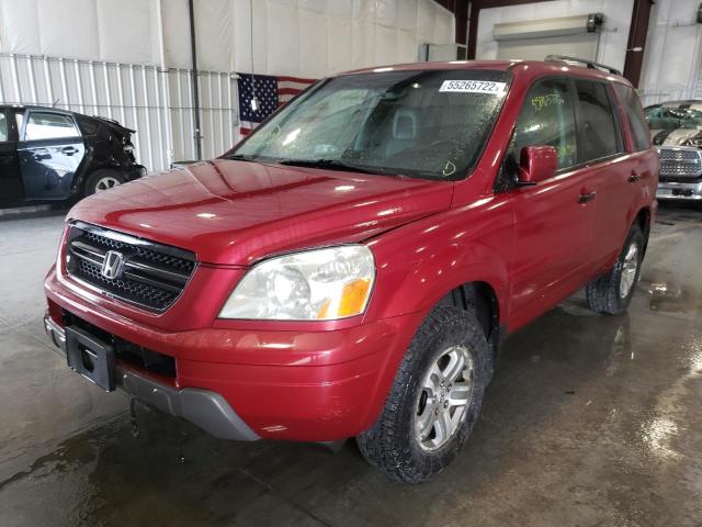 Photo 2 from auction – 2003 HONDA PILOT EXL with VIN 2HKYF18503H561328
