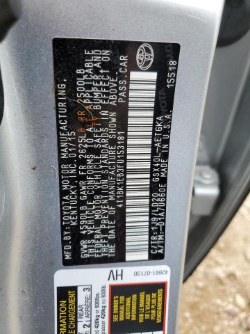 Photo 10 from auction – 2015 TOYOTA AVALON XLE with VIN 4T1BK1EB3FU153181