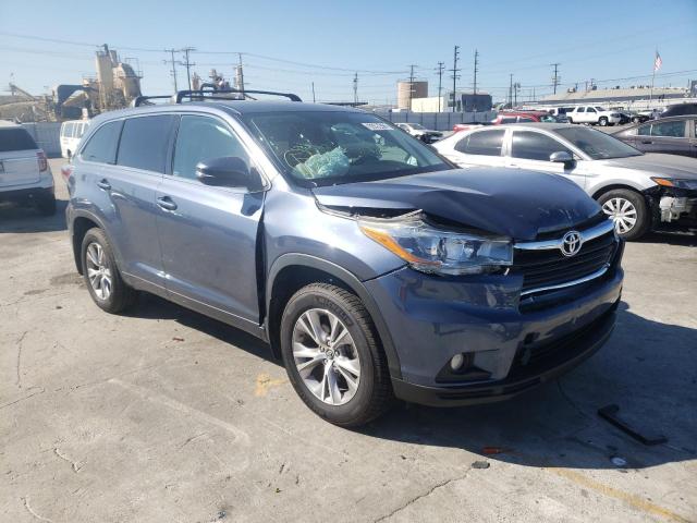 TOYOTA HIGHLANDER 2016 with VIN 5TDBKRFH2GS306922 - Photo from auction