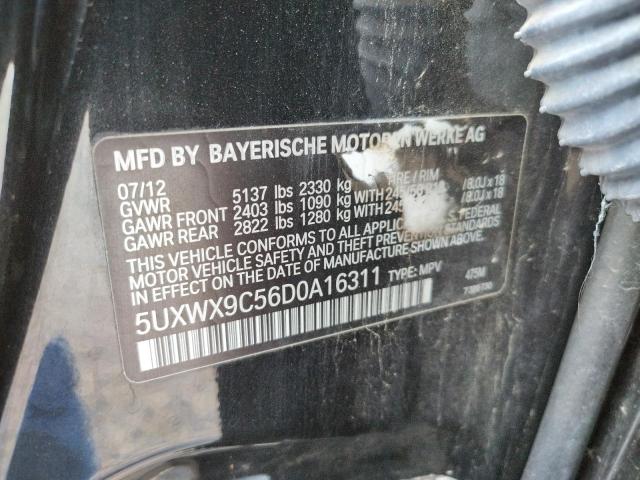 Photo 10 from auction – 2013 BMW X3 XDRIVE2 with VIN 5UXWX9C56D0A16311