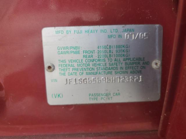 Photo 10 from auction – 2006 SUBARU FORESTER 2 with VIN JF1SG65696H723821
