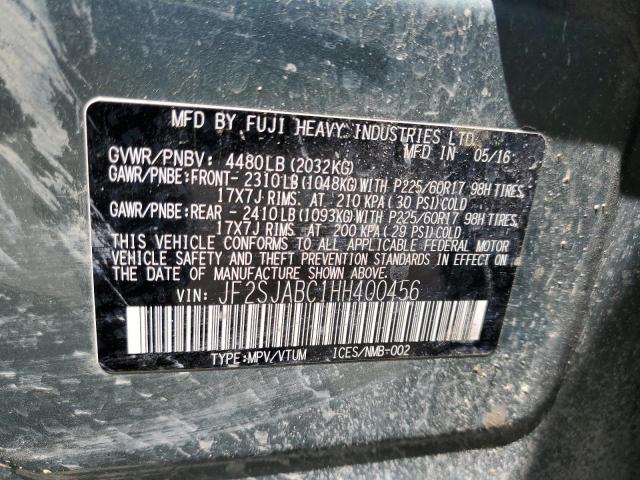 Photo 10 from auction – 2017 SUBARU FORESTER 2 with VIN JF2SJABC1HH400456