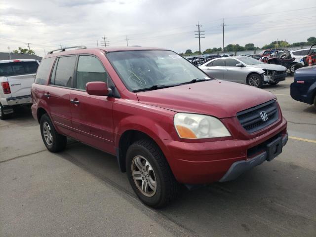 HONDA PILOT EXL 2004 with VIN 2HKYF18534H534433 - Photo from auction