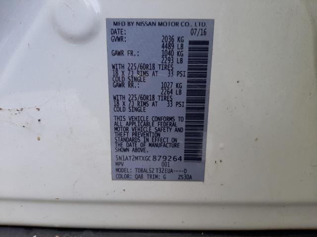 Photo 10 from auction – 2016 NISSAN ROGUE S with VIN 5N1AT2MTXGC879264