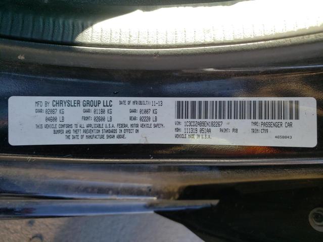 Photo 10 from auction – 2014 DODGE AVENGER SE with VIN 1C3CDZAB9EN182267