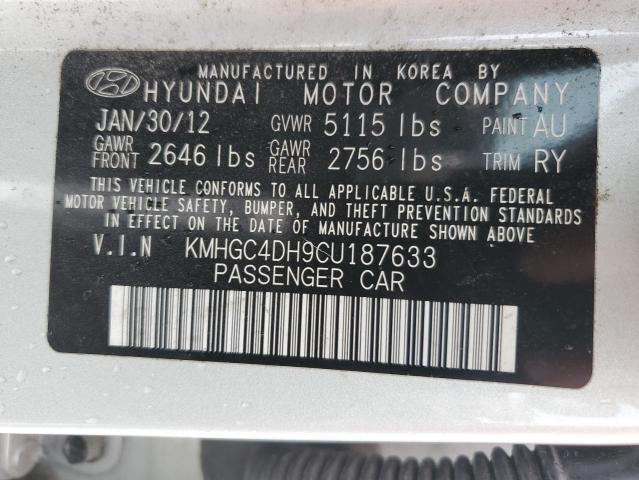 Photo 10 from auction – 2012 HYUNDAI GENESIS 5. with VIN KMHGC4DH9CU187633