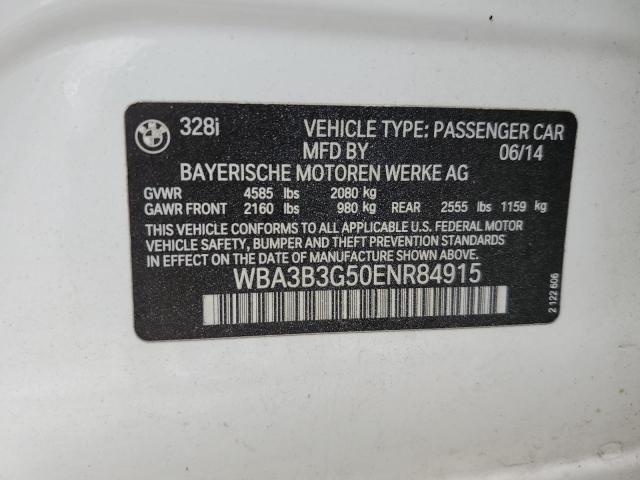 Photo 10 from auction – 2014 BMW 328 XI with VIN WBA3B3G50ENR84915