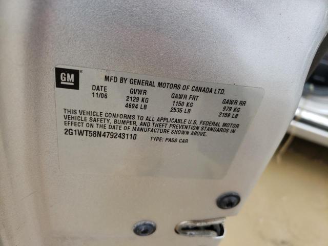 Photo 10 from auction – 2007 CHEVROLET IMPALA LT with VIN 2G1WT58N479243110