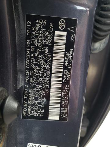 Photo 10 from auction – 2012 TOYOTA PRIUS with VIN JTDKN3DU8C5527641