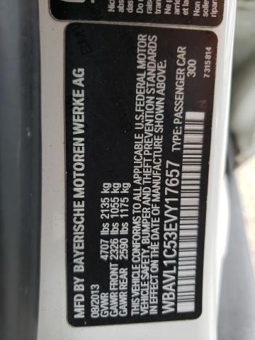 Photo 10 from auction – 2014 BMW X1 XDRIVE2 with VIN WBAVL1C53EVY17657
