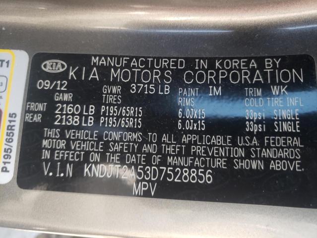 Photo 10 from auction – 2013 KIA SOUL with VIN KNDJT2A53D7528856