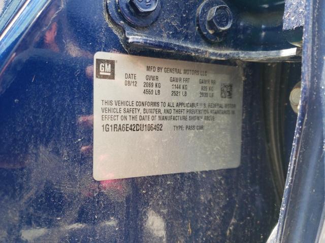 Photo 10 from auction – 2013 CHEVROLET VOLT with VIN 1G1RA6E42DU106492